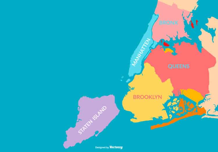 Os boroughs de Nova York