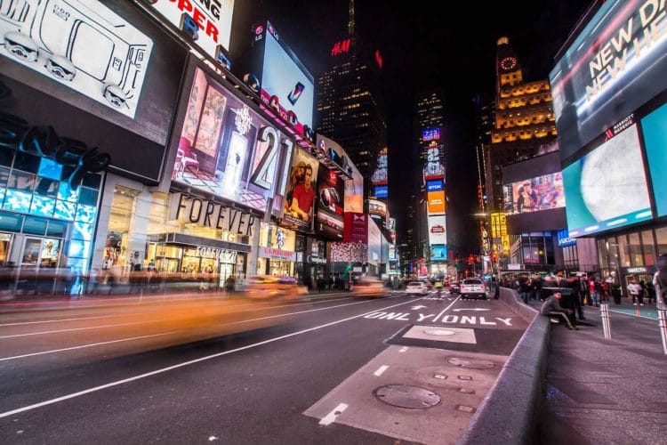 Compras em Nova York: Times Square