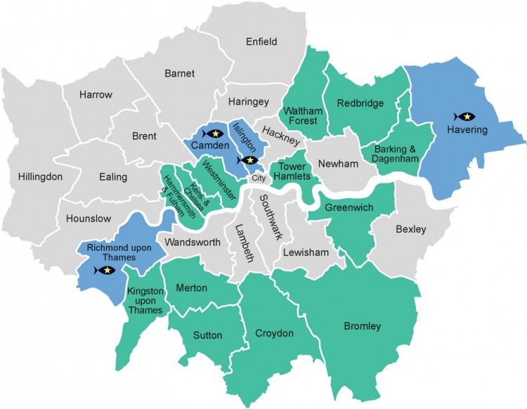 Origem dos nomes dos boroughs de de Londres