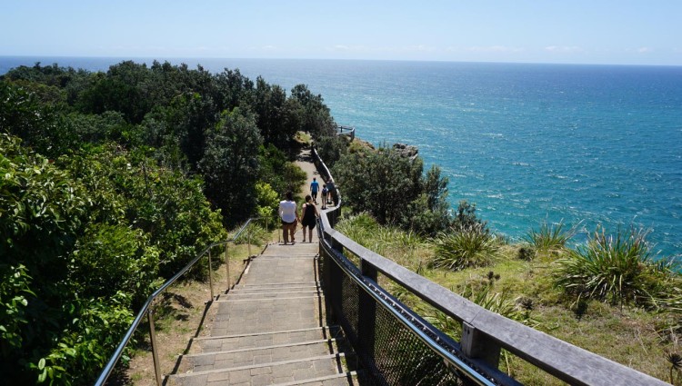 Caminhada para Wategos Beach