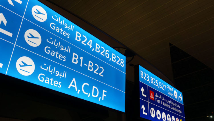 Conexão no aeroporto de Dubai