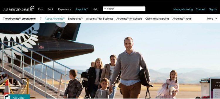 Programa de fidelidade da Air New Zealand