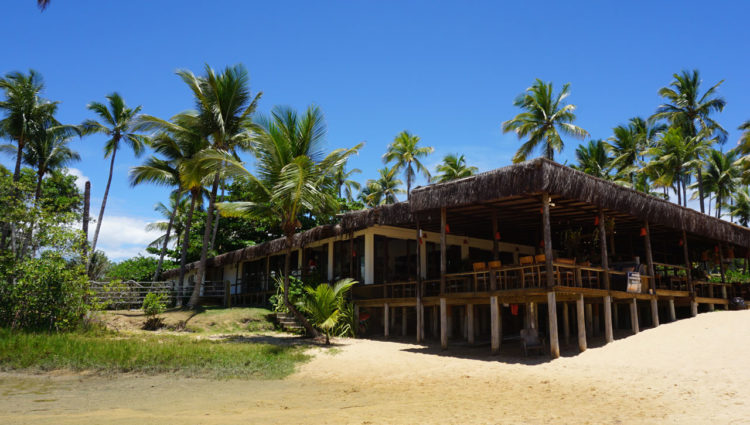 Barracas de praia em Trancoso