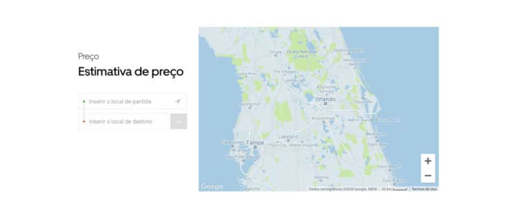 Quanto custa Uber em Orlando?