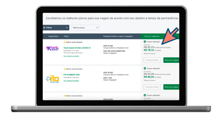 Seguro de viagem para os Estados Unidos com desconto