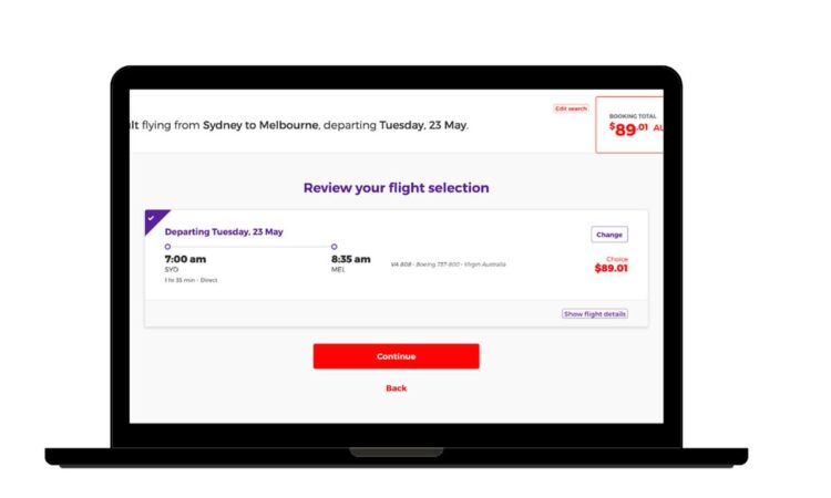 Virgin Australia: comprando passagens para voar na Austrália