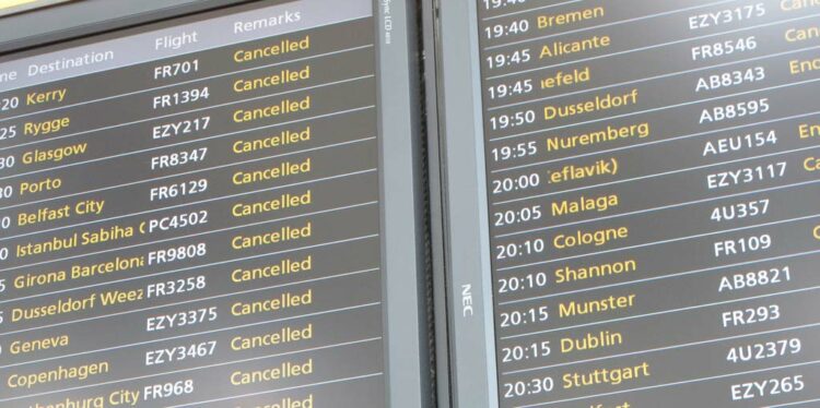 Voo cancelado no exterior: centenas de voos são cancelados todos os dias