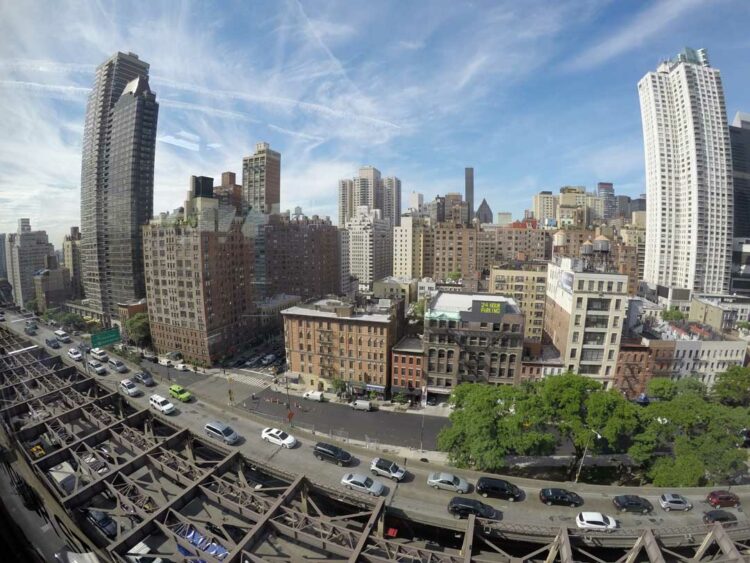 Nova York do alto do teleférico de Roosevelt Island