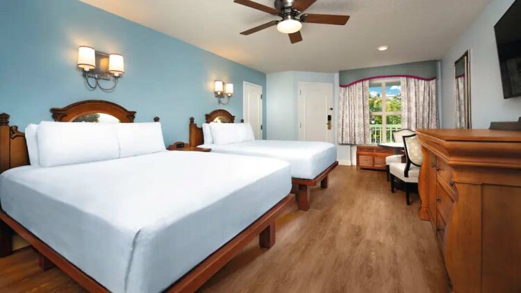 Quarto com duas camas queen no Port Orleans Riverside